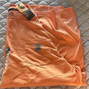 Carhartt Men's Bright Orange Flat Front Shorts